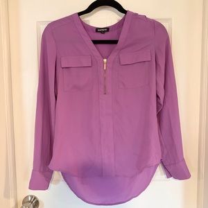 Express Front Zip Blouse